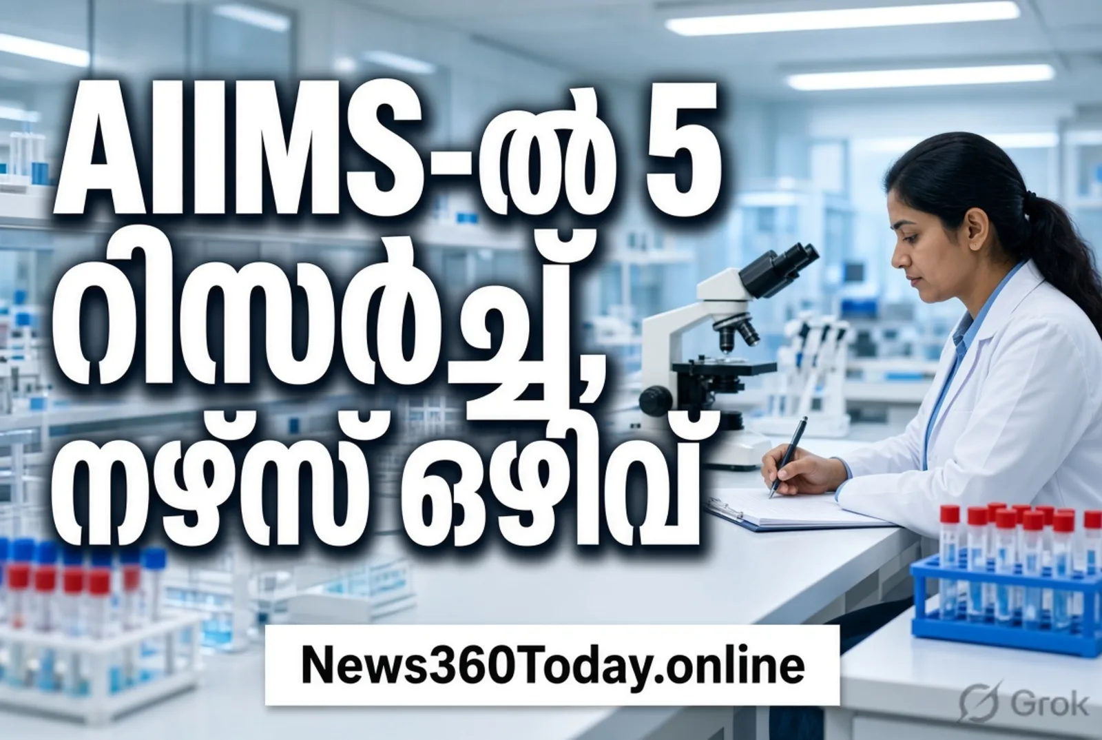 AIIMS മംഗളഗിരി റിസർച്ച് സയന്റിസ്റ്റ് നഴ്സ് റിക്രൂട്ട്മെന്റ് 2026 വാർത്താ തംബ്നെയിൽ ചിത്രം